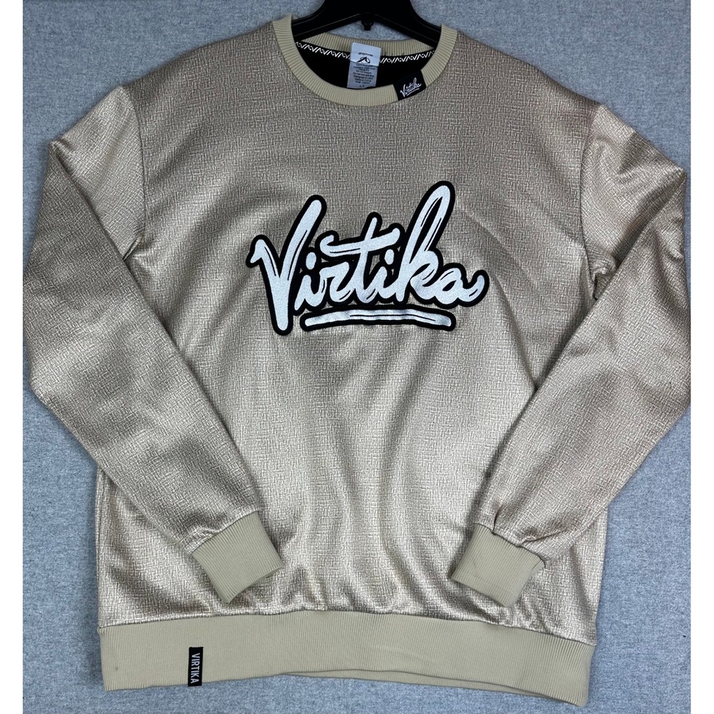 Virtika‎ Crosshatch Sahara Sweatshirt Mens LT Fleece Lined Texture Snowboard